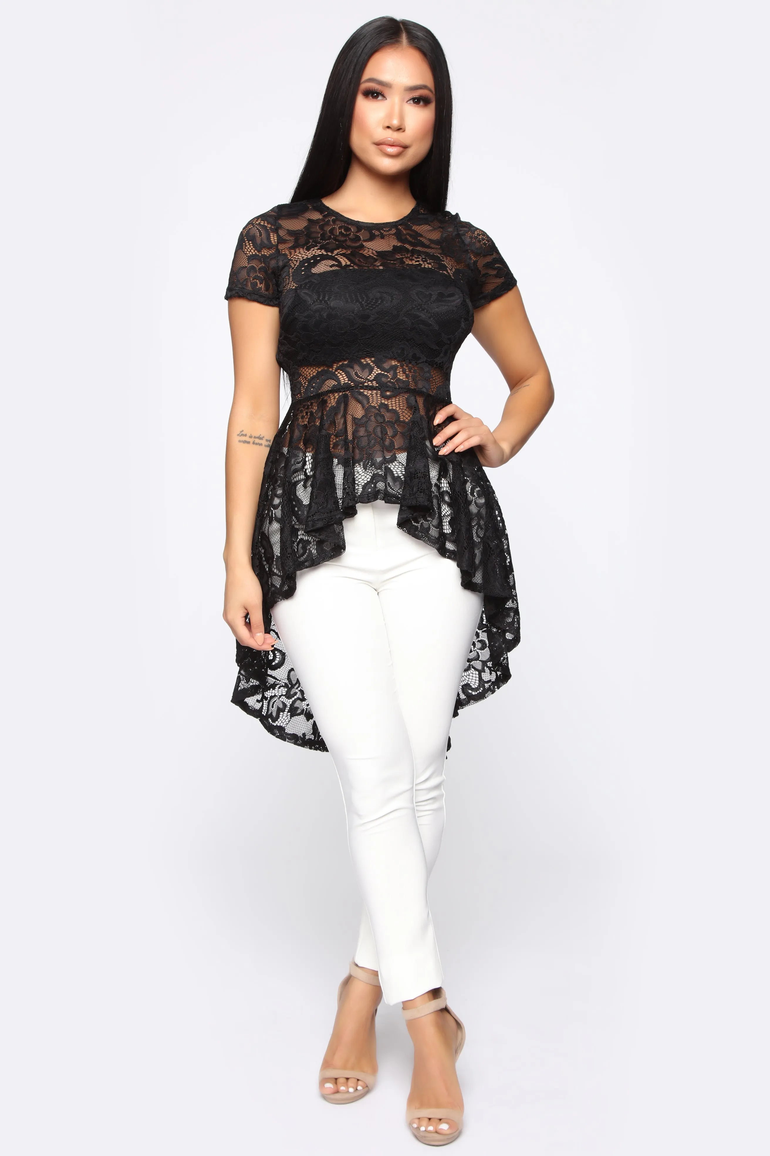 Belladona Lace Top - Black