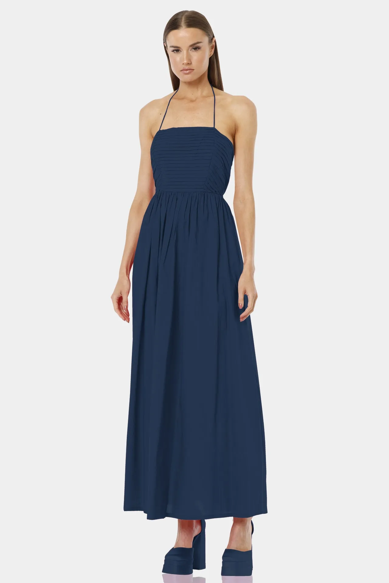 Blue Fancy Maxi Dresses