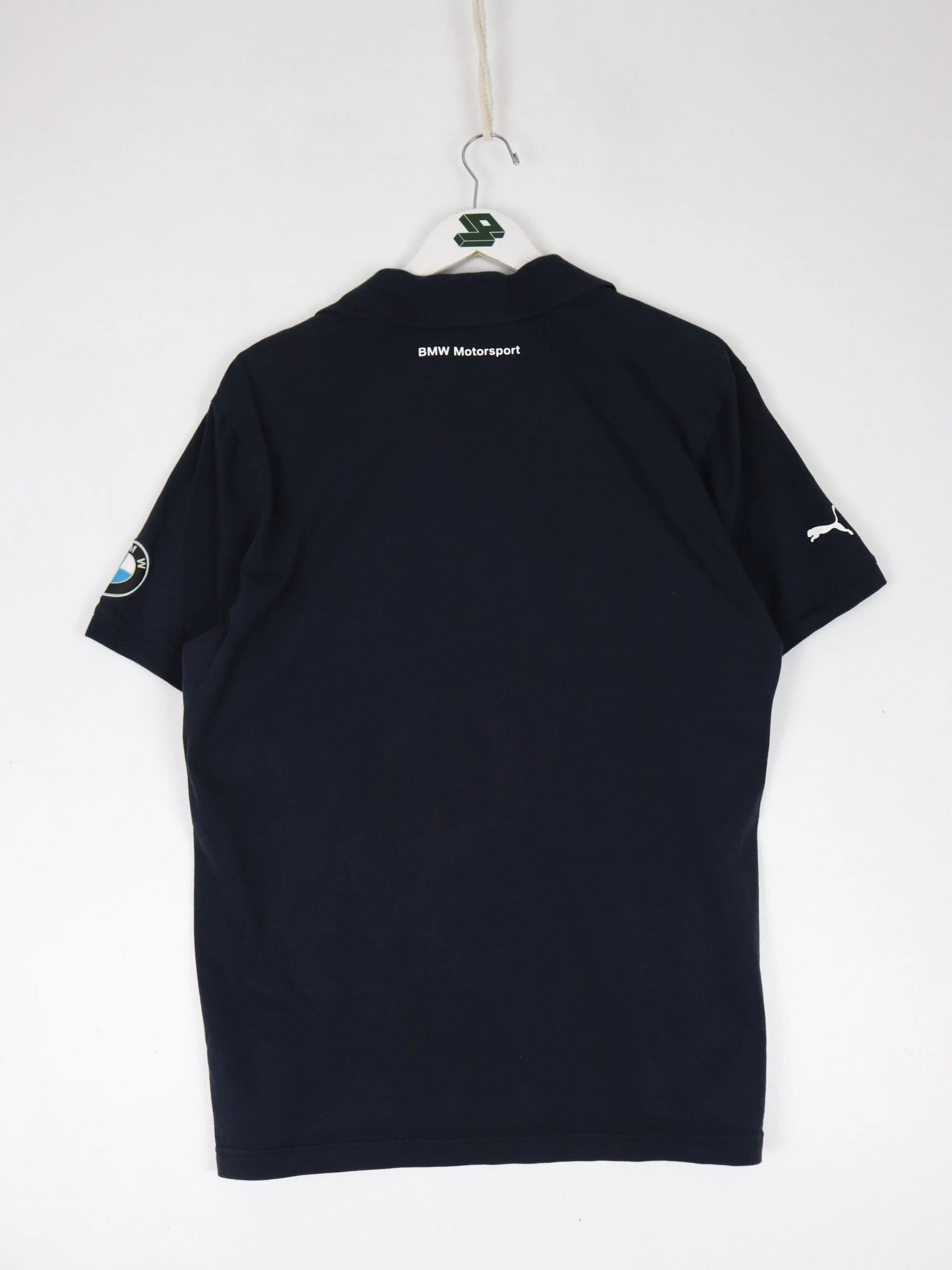 BMW Polo Shirt Fits Mens Medium Blue Puma