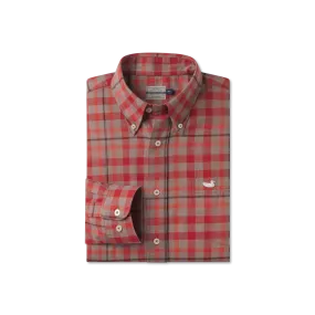 Boundary Washed Plaid Dress Shirt