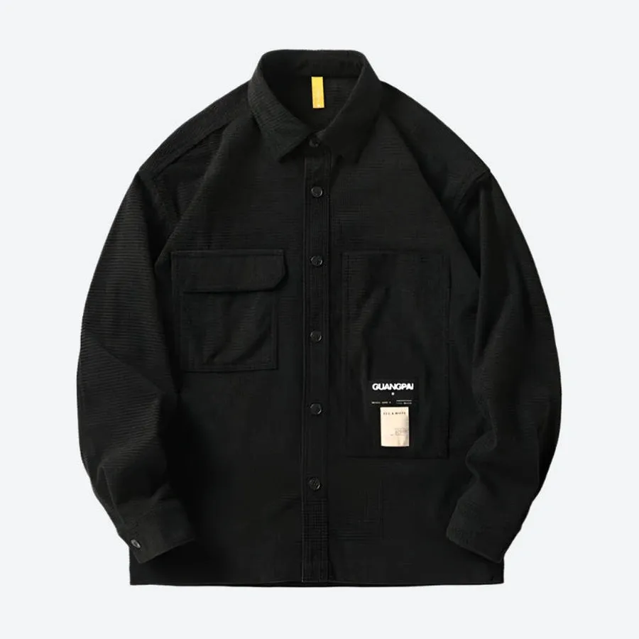 Casual Oversized Button-Up Utility Shirts