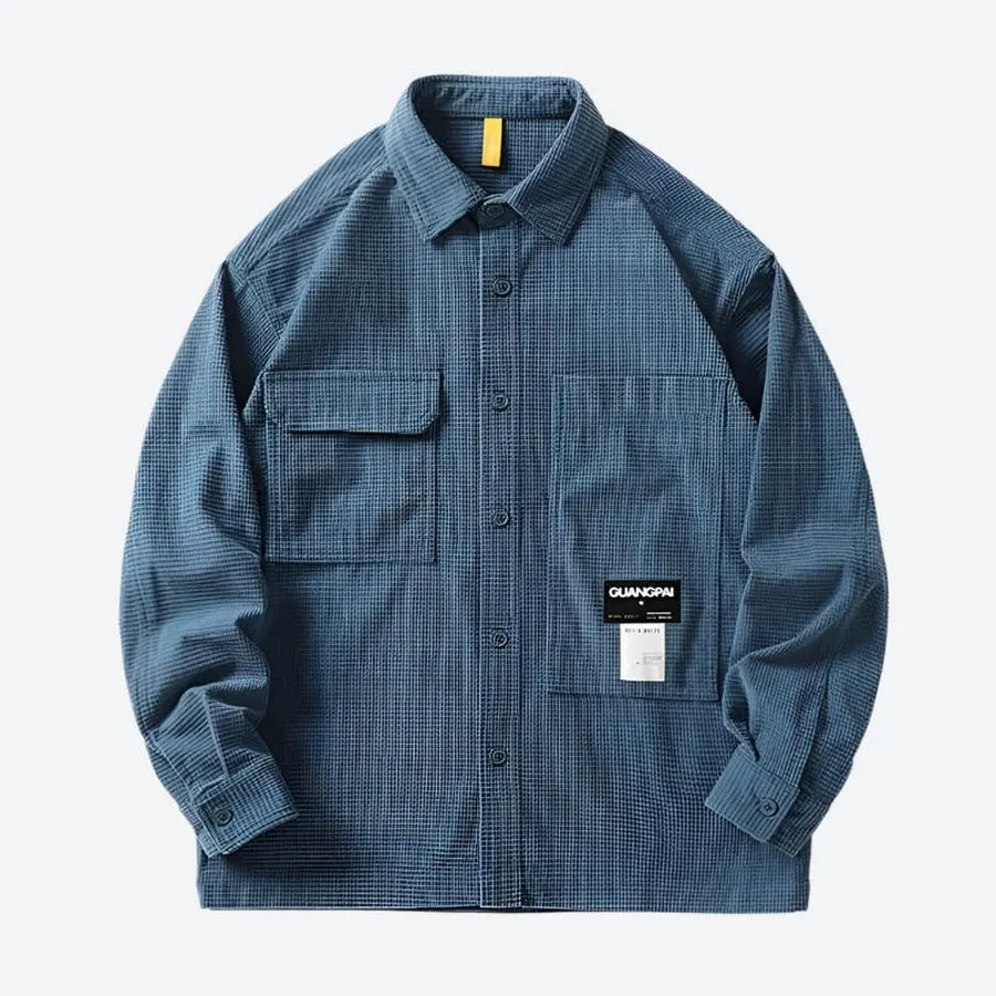 Casual Oversized Button-Up Utility Shirts