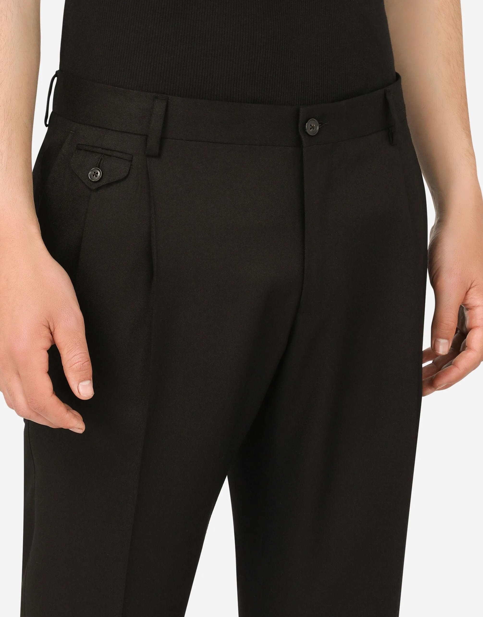 Cotton Tailored Pants