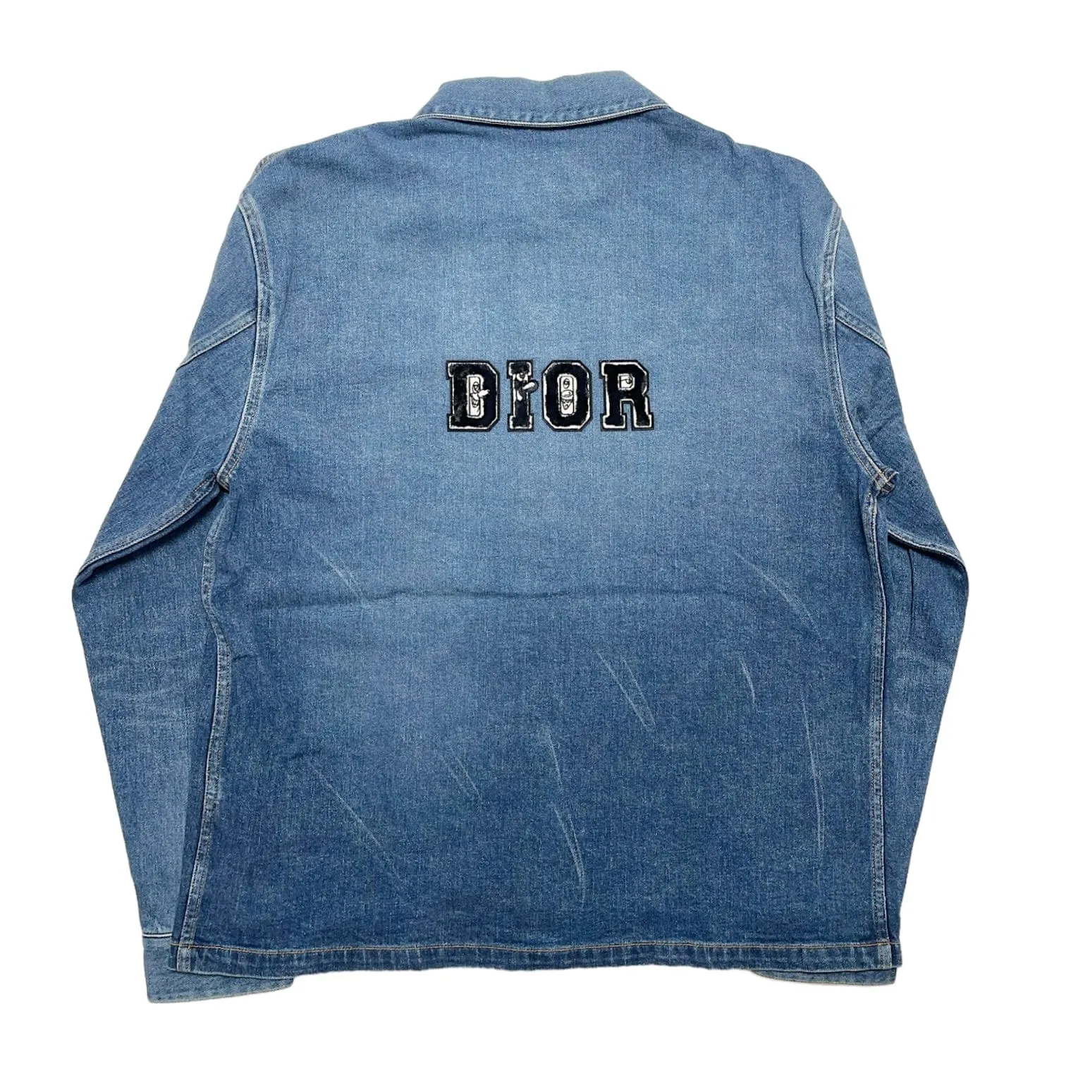 Dior x Kenny Scharf Denim Overshirt Jacket Blue