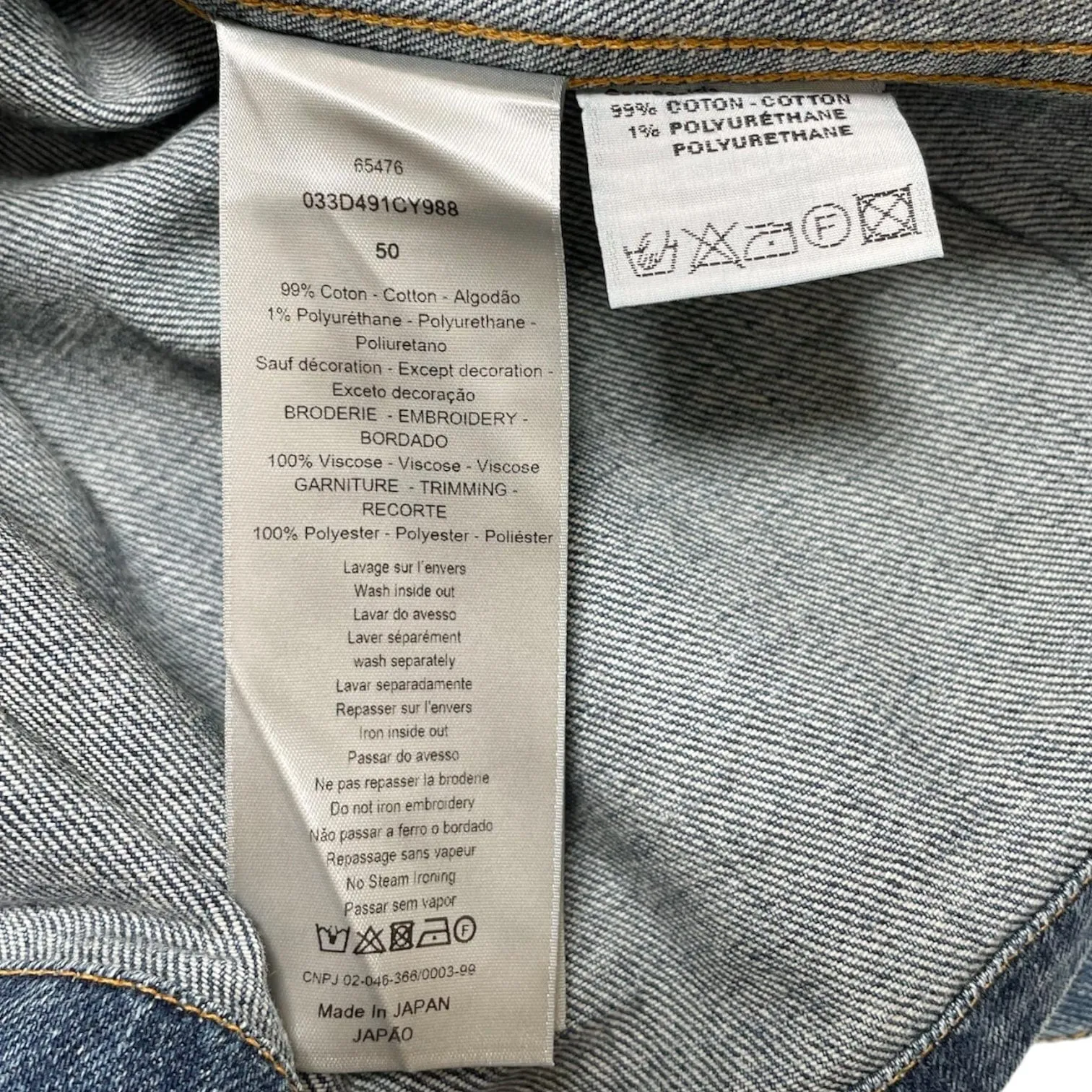 Dior x Kenny Scharf Denim Overshirt Jacket Blue