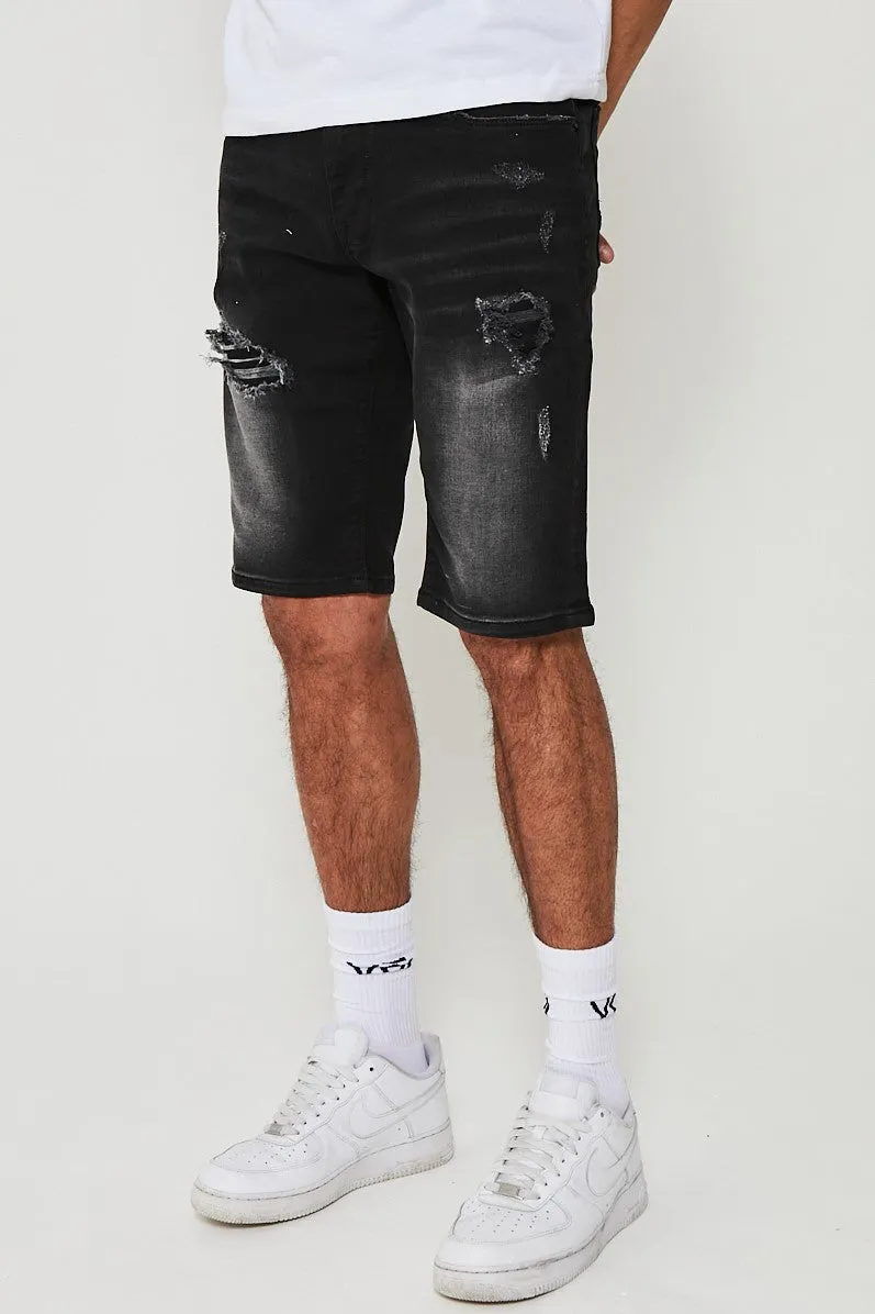 Esher Denim Short - Black