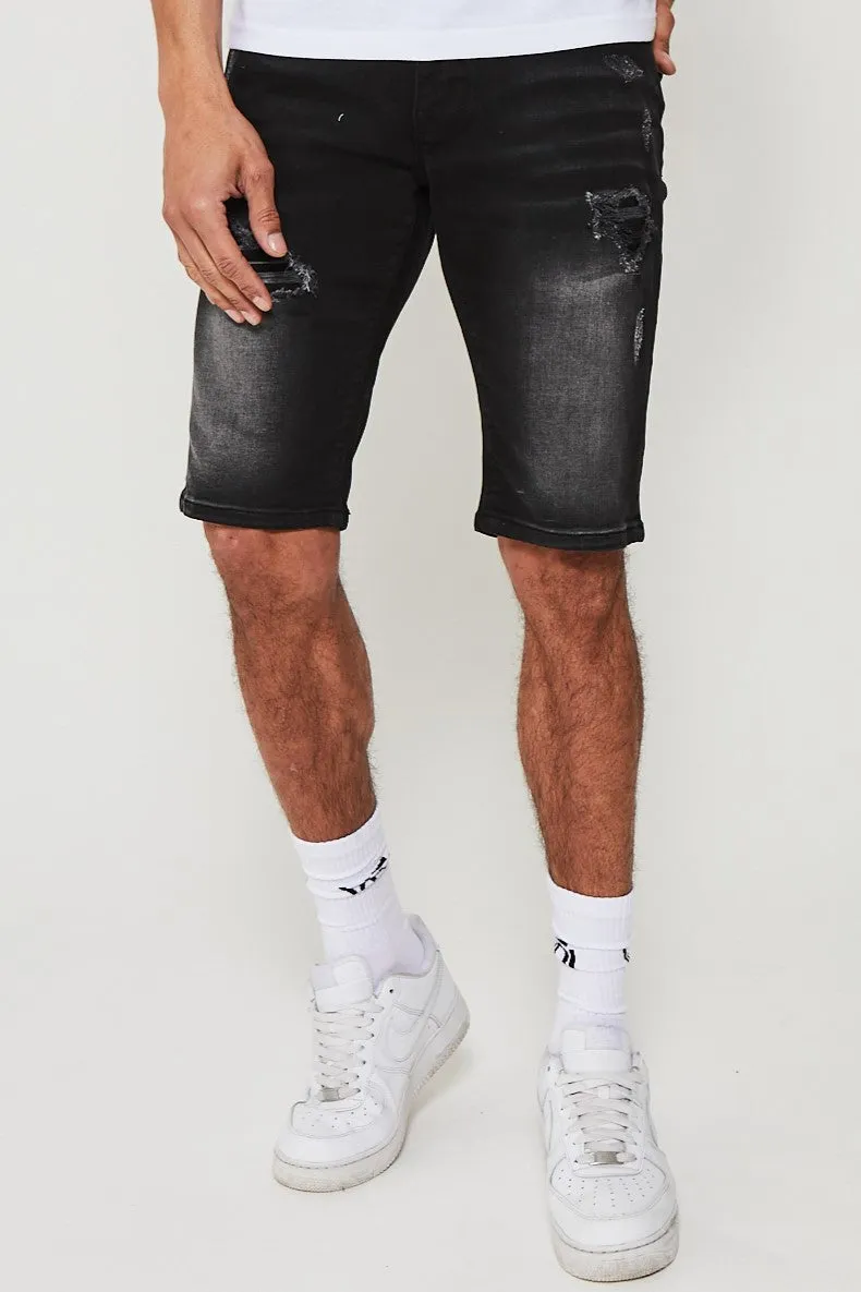 Esher Denim Short - Black