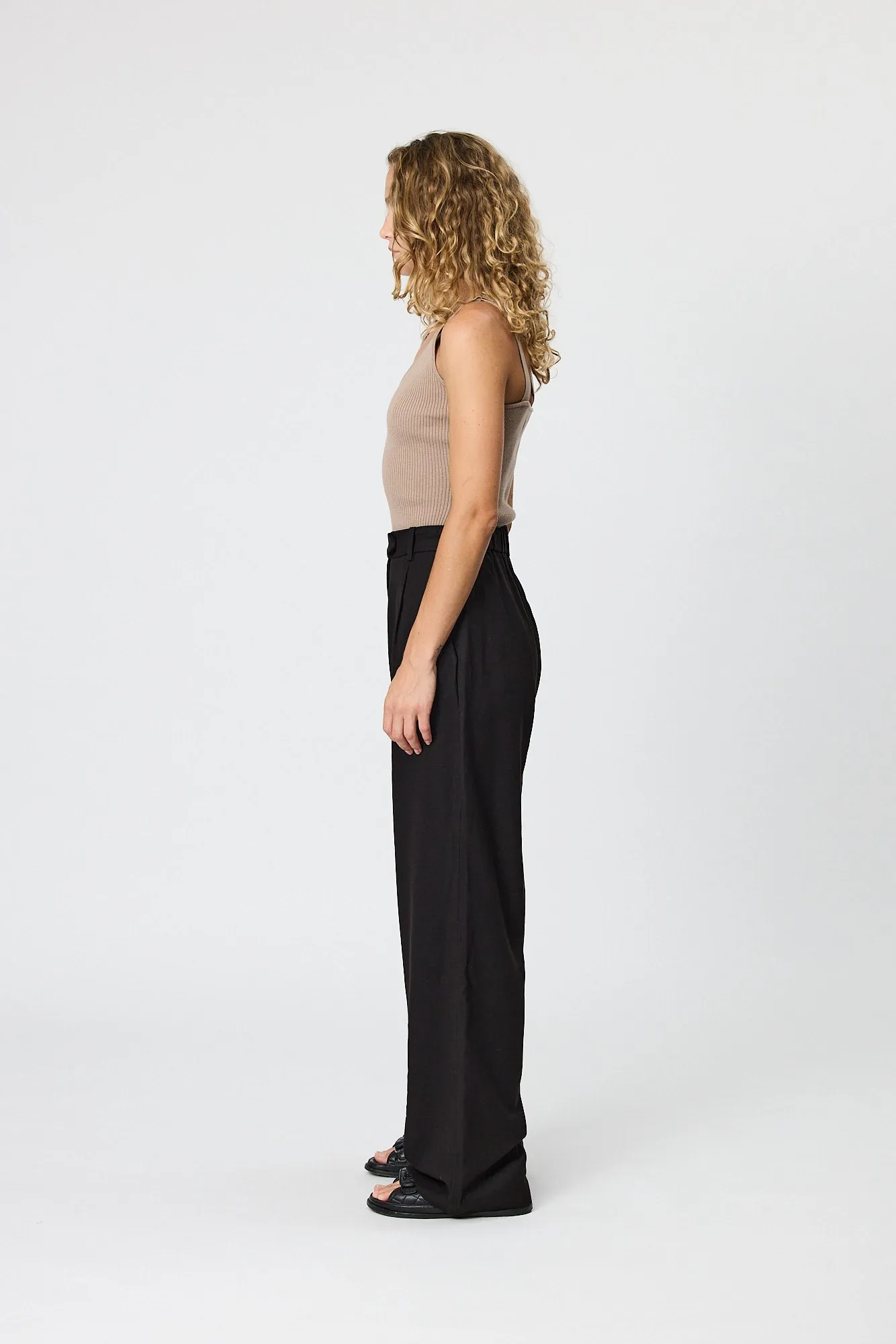 EVIE TAILORED PANTS - BLACK