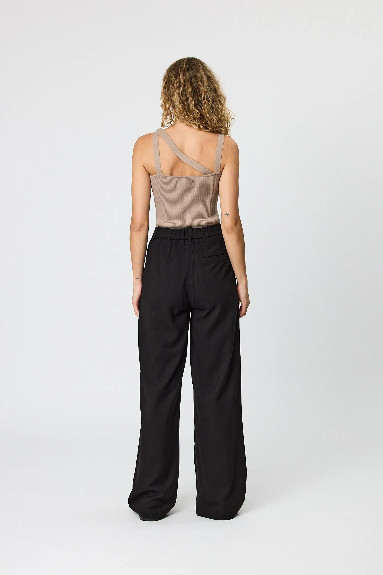 EVIE TAILORED PANTS - BLACK