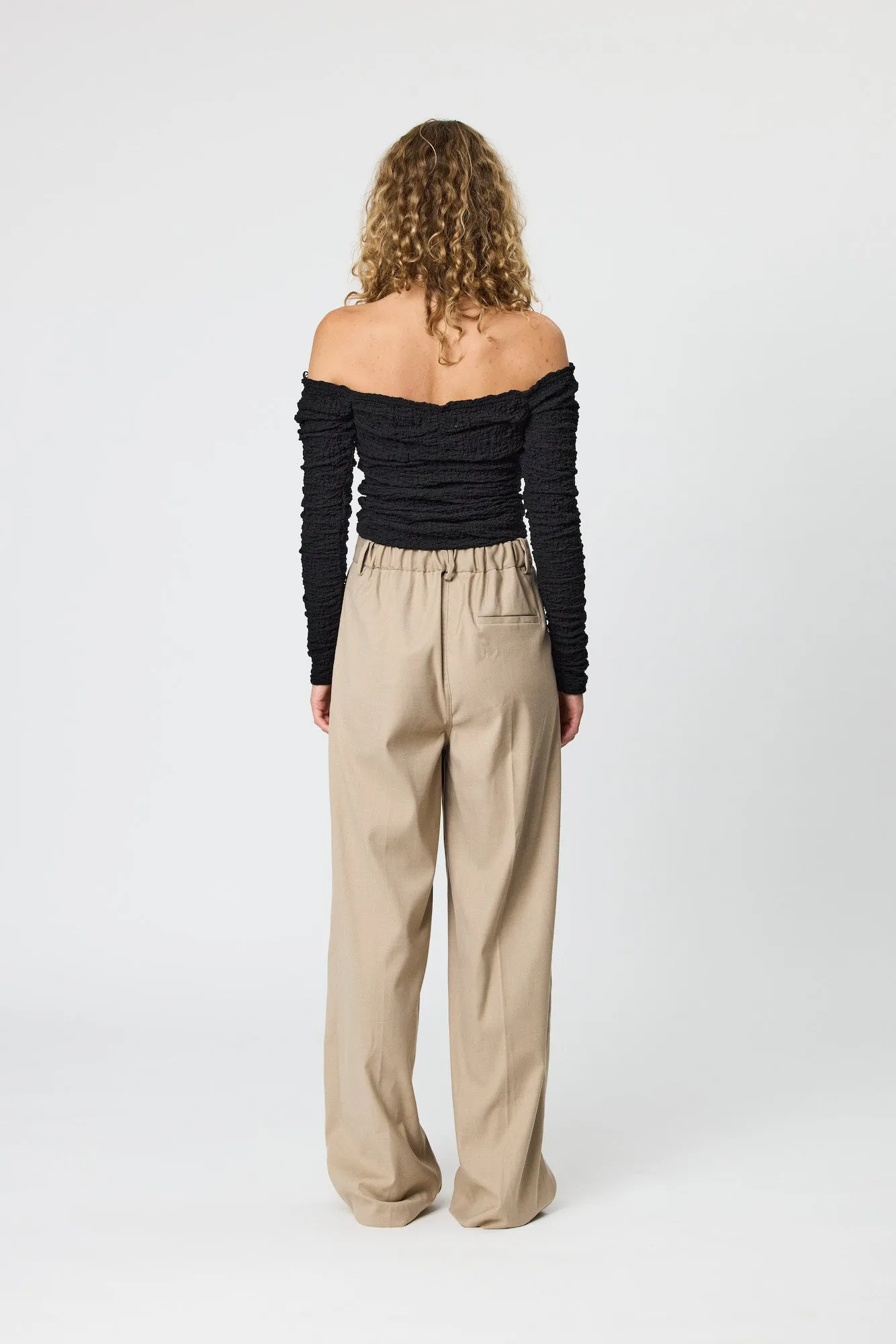 EVIE TAILORED PANTS - OAT