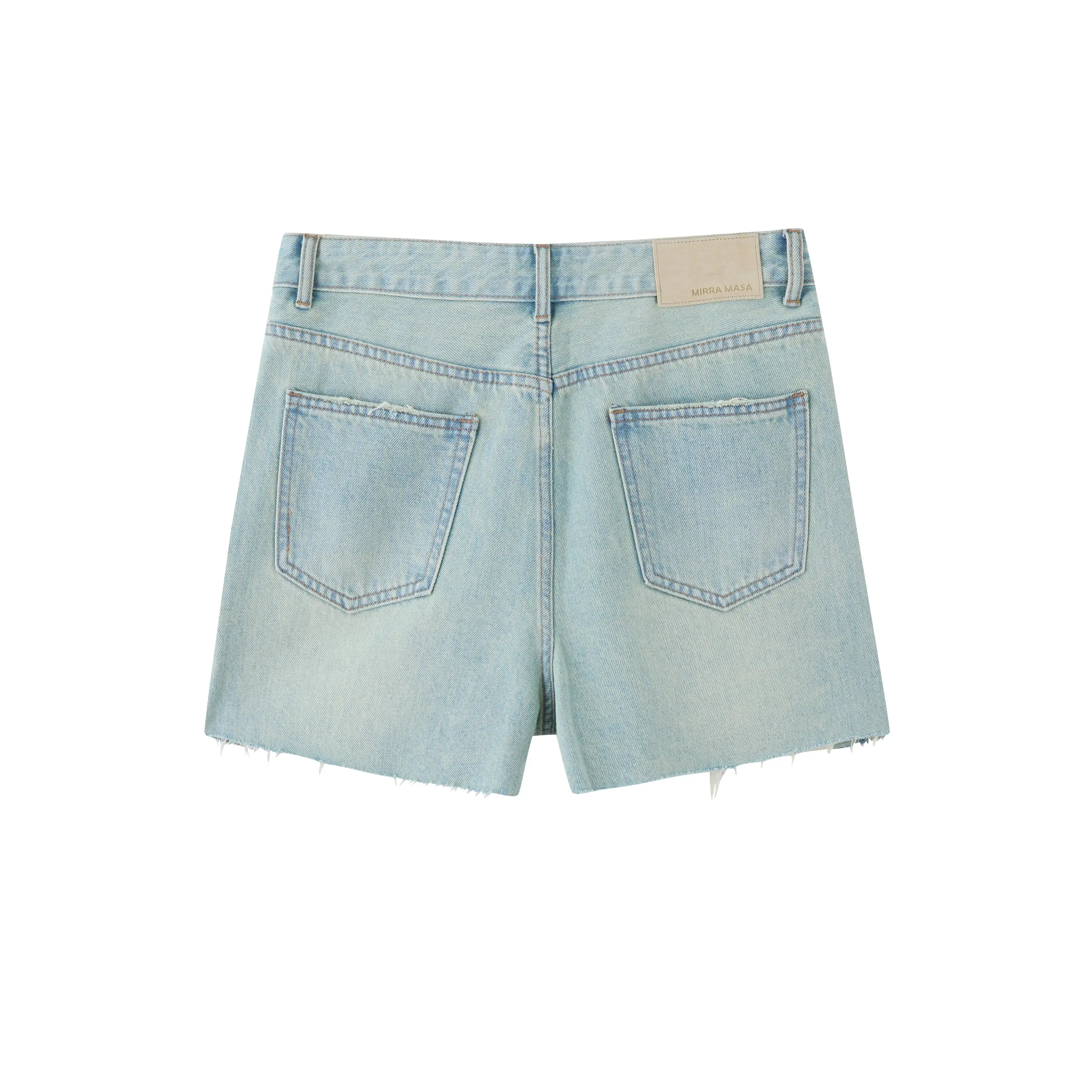 HZ8863 Distressed Denim Shorts