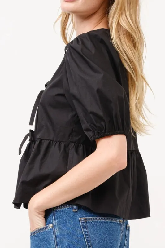 irena blouse - black