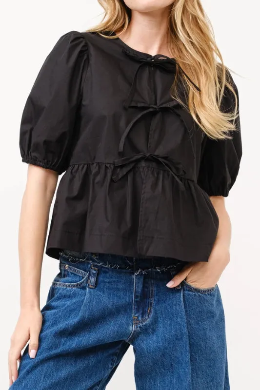 irena blouse - black