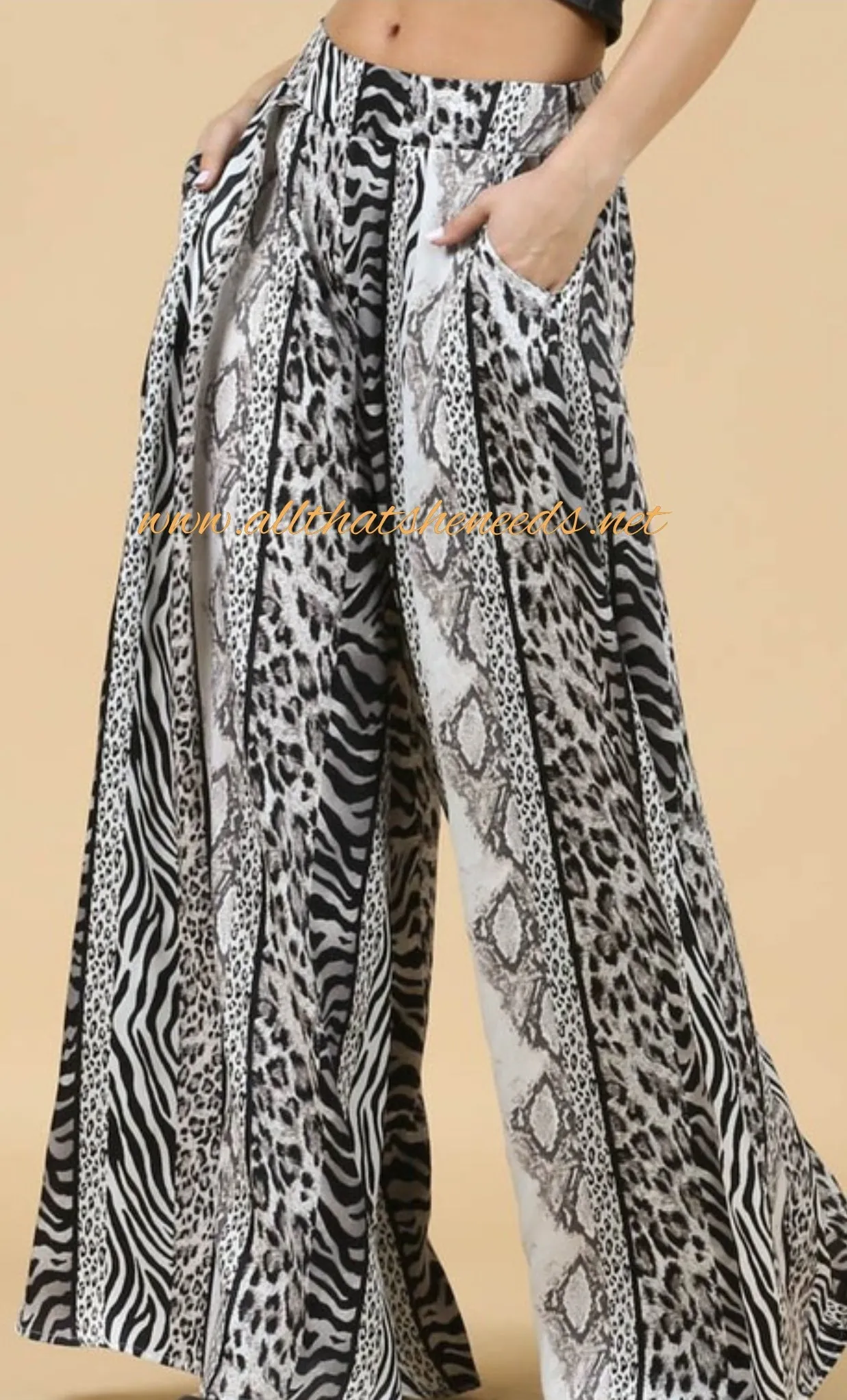 Jungle Fever Wide Leg Pants