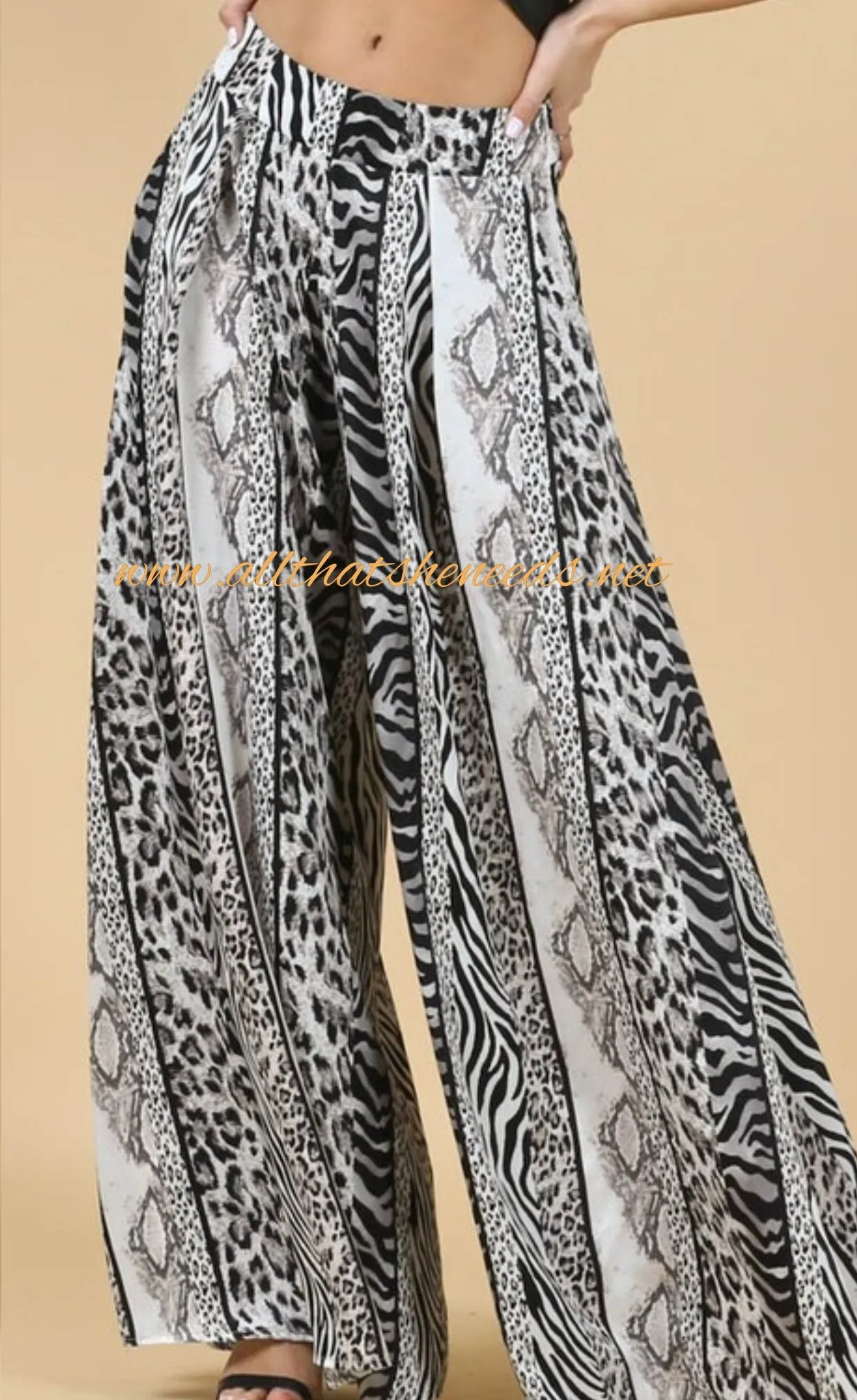 Jungle Fever Wide Leg Pants