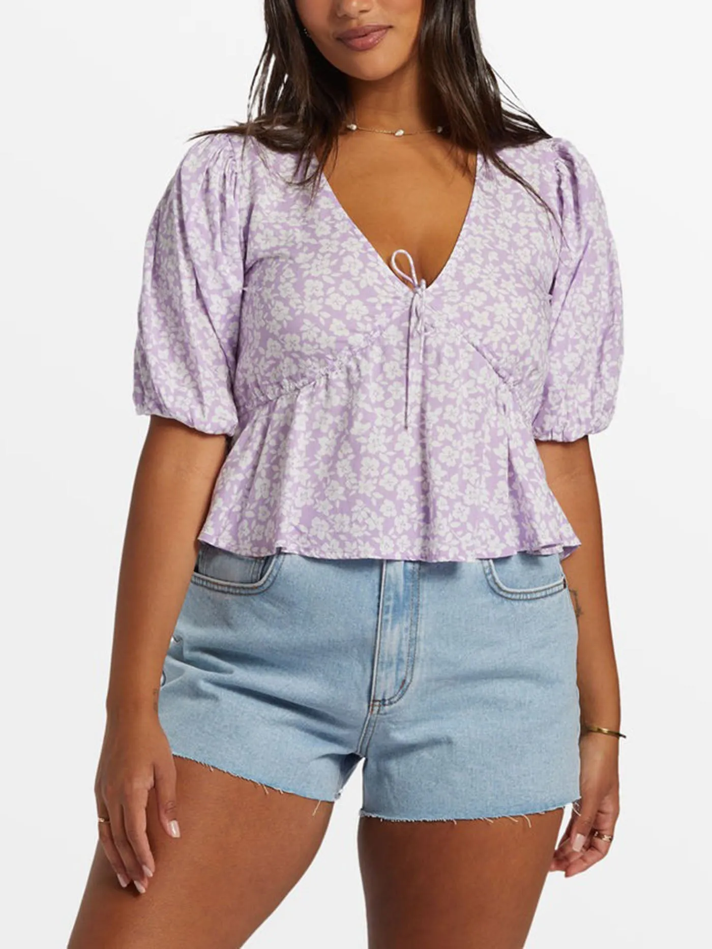 Lady Like Short Sleeve Blouse