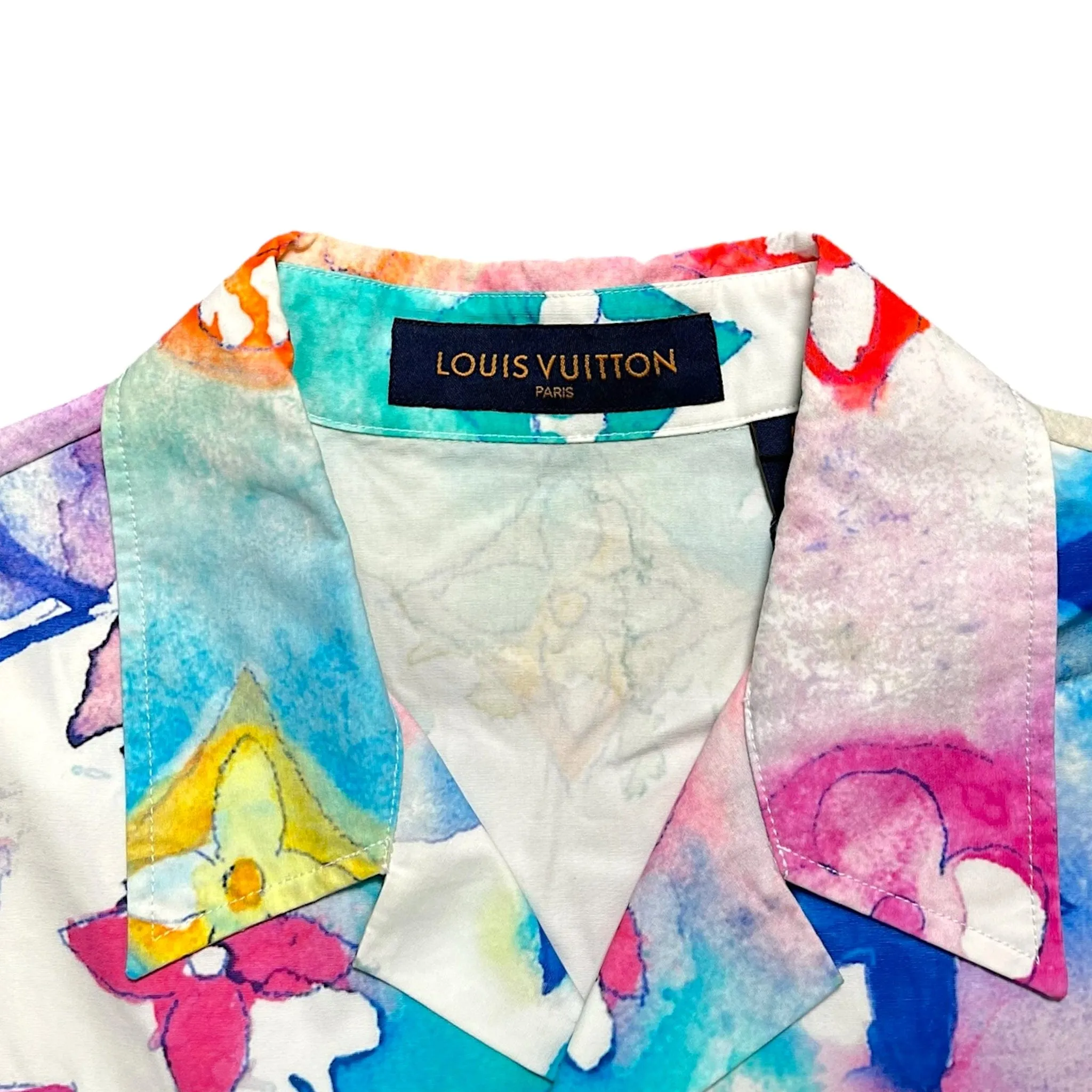 Louis Vuitton Watercolor Button Up Shirt Multicolor