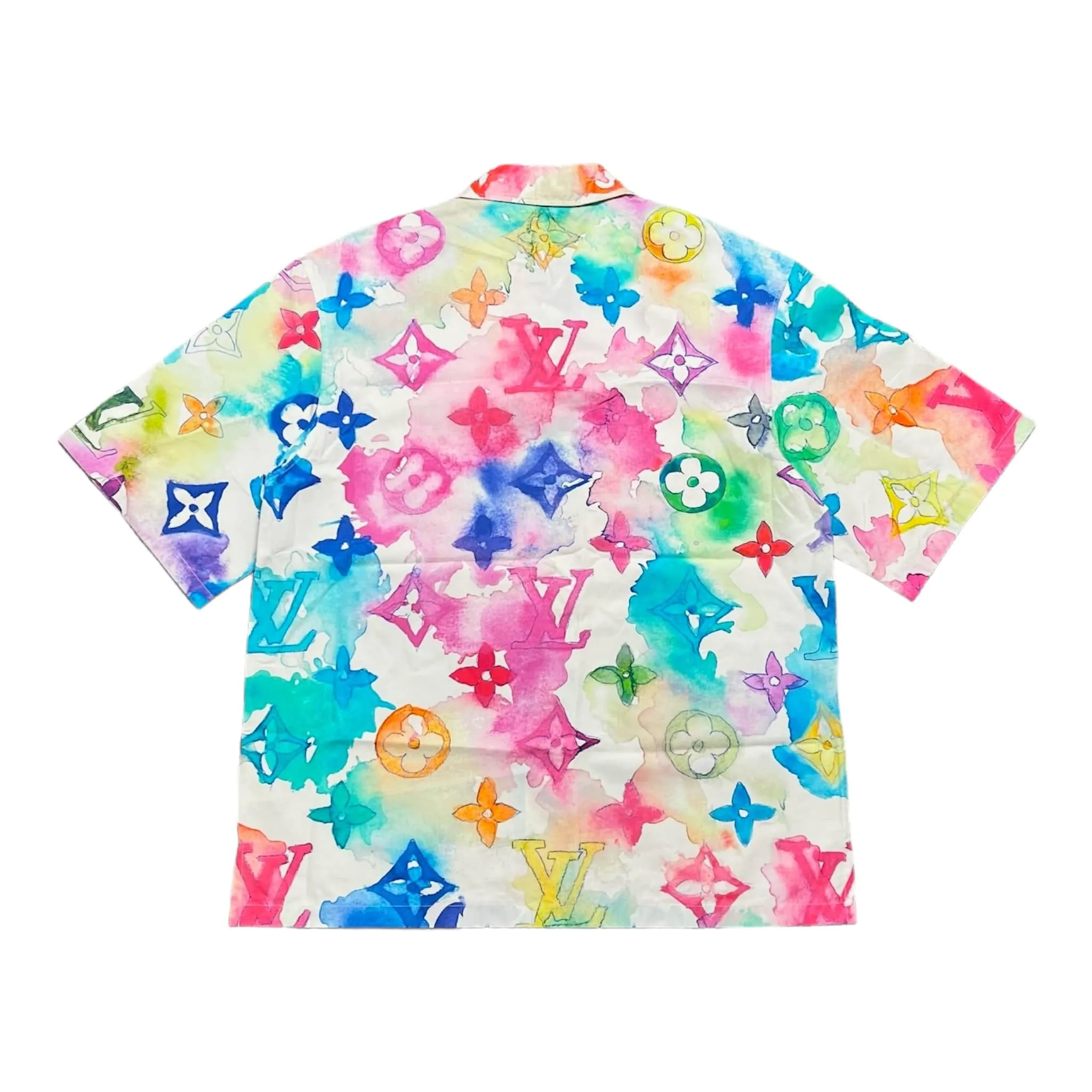 Louis Vuitton Watercolor Button Up Shirt Multicolor