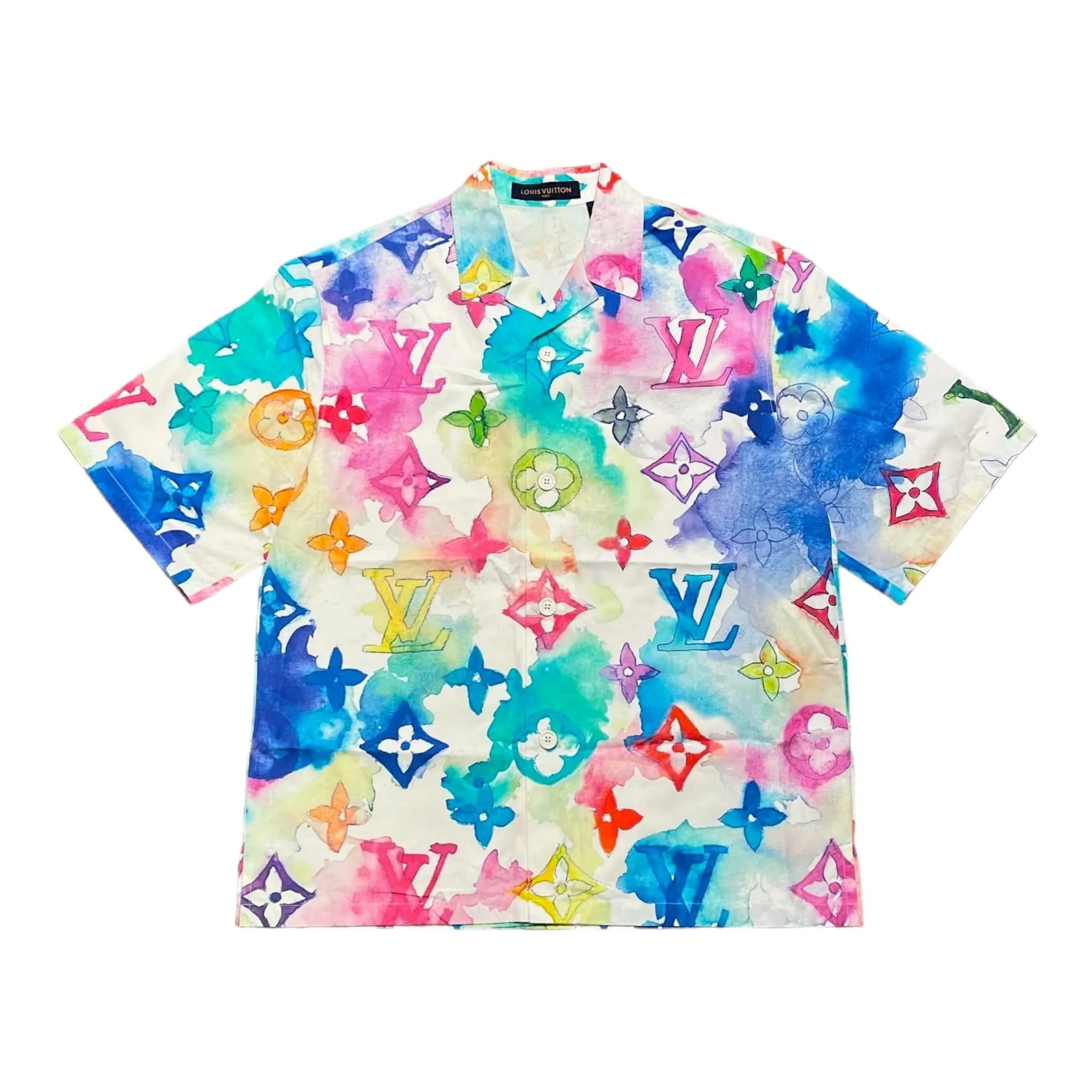 Louis Vuitton Watercolor Button Up Shirt Multicolor