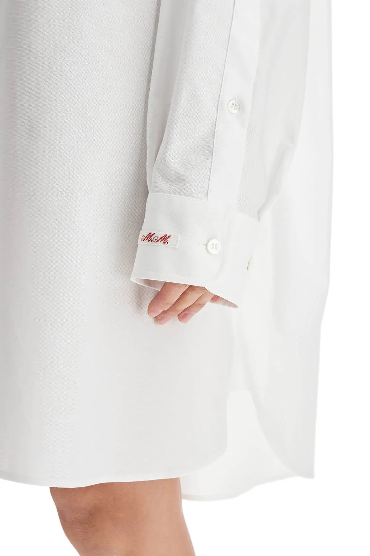 Maison Margiela Maxi Oxford Shirt In Italian