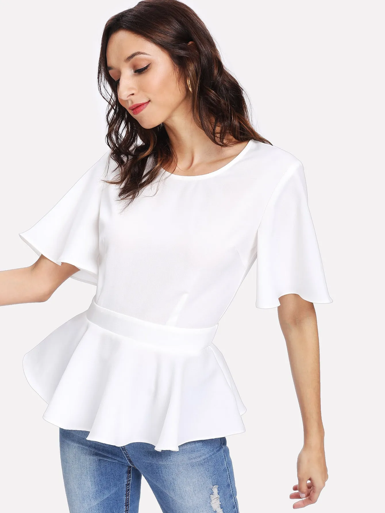 Maya Peplum Top