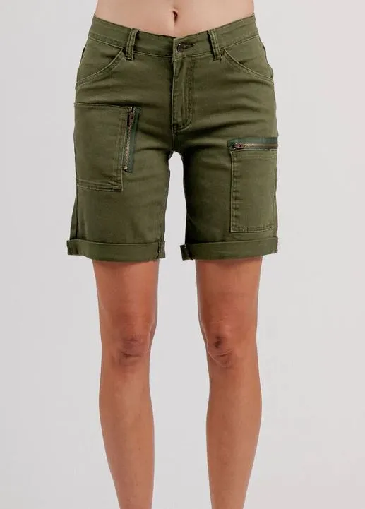 Mi Moso Cali Short in Khaki or Blue