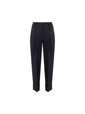 Mohair Wool Tailored Trousers