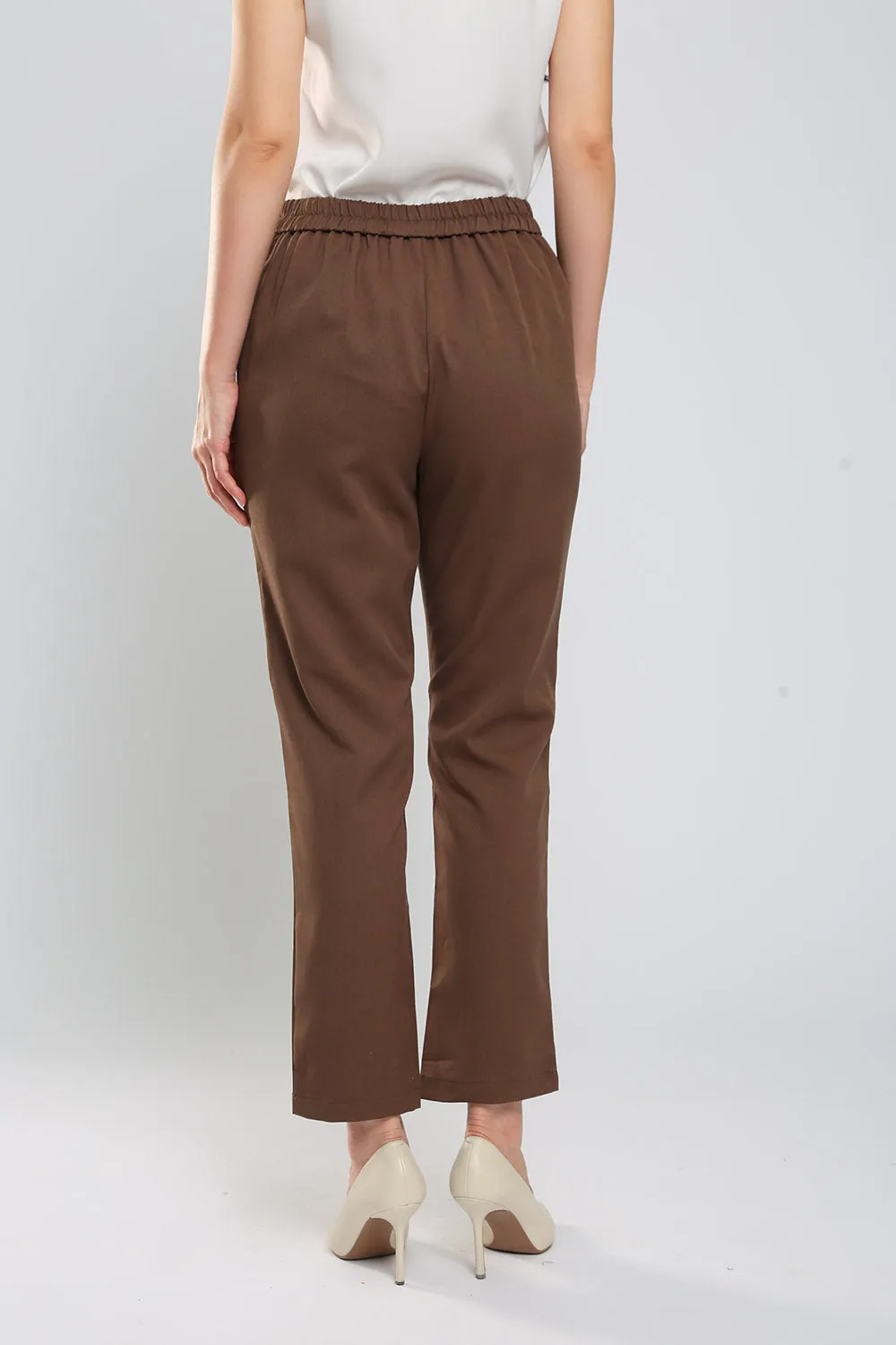 Monalise Tailored Pants in Coffee