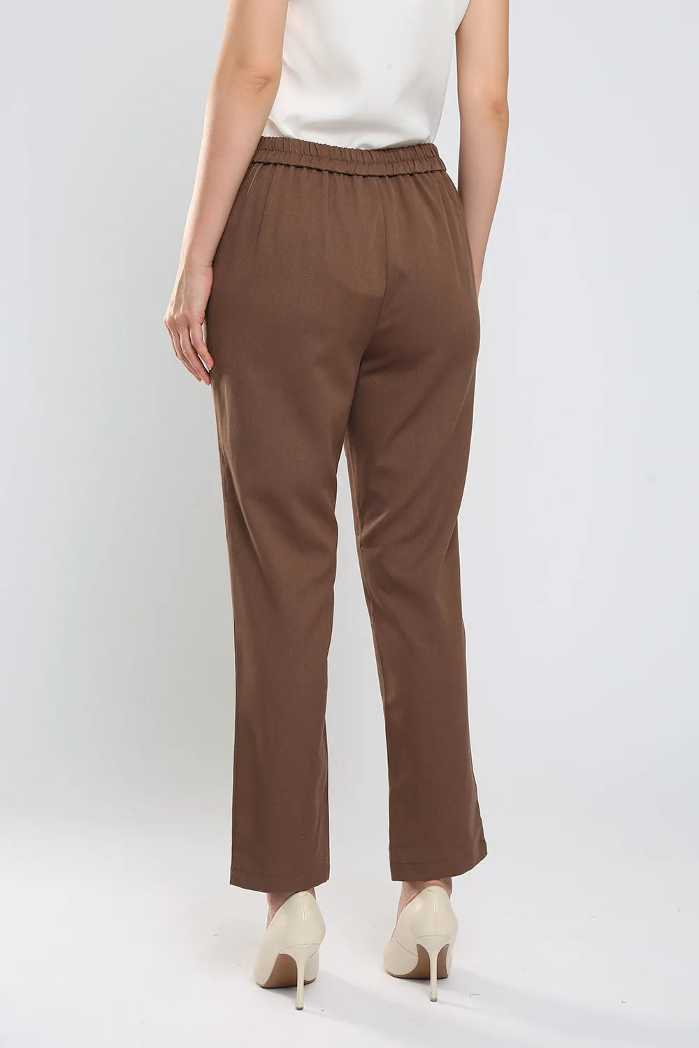 Monalise Tailored Pants in Coffee