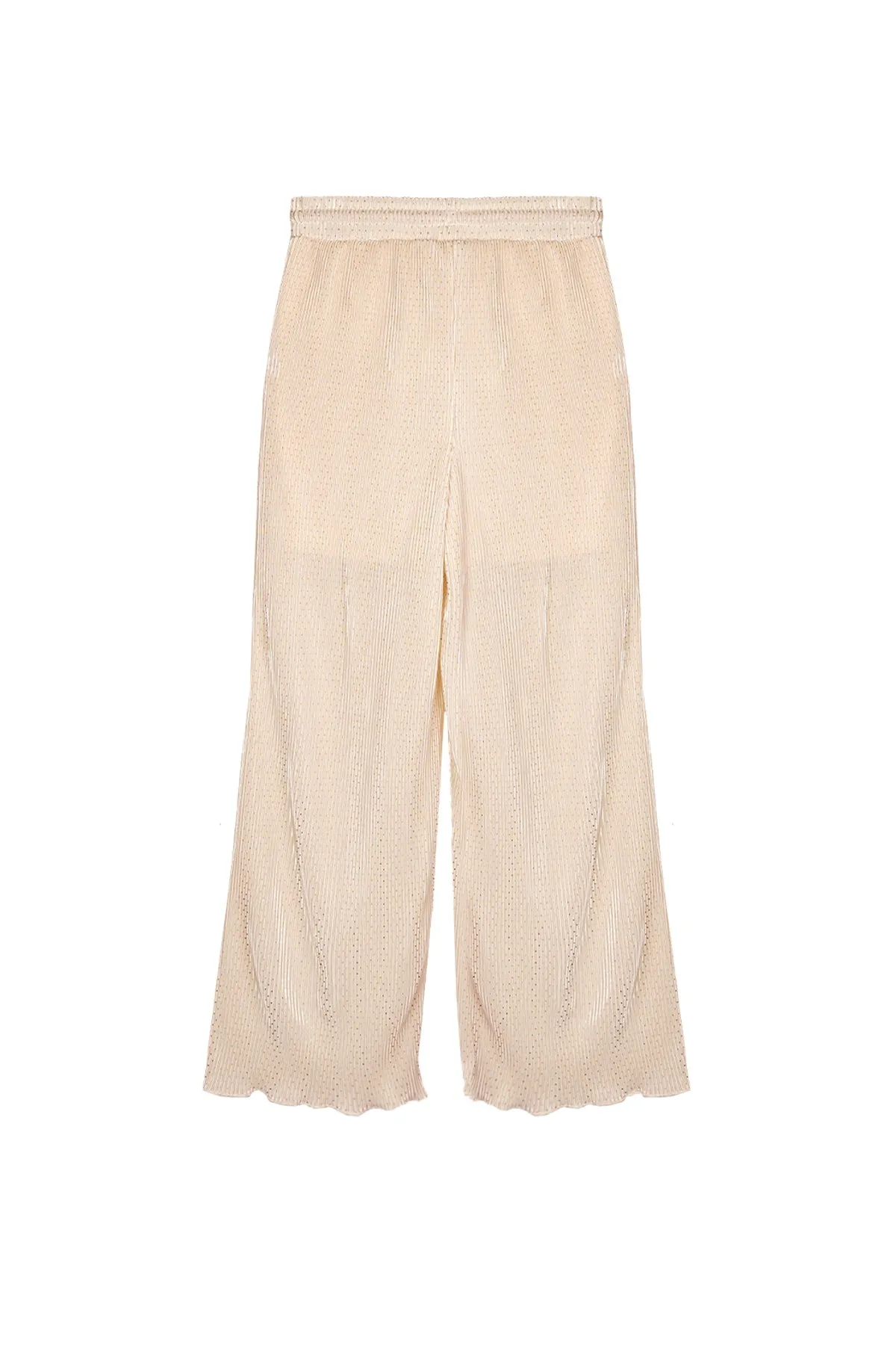 NoNo Sun AOP plissee palazzo pants