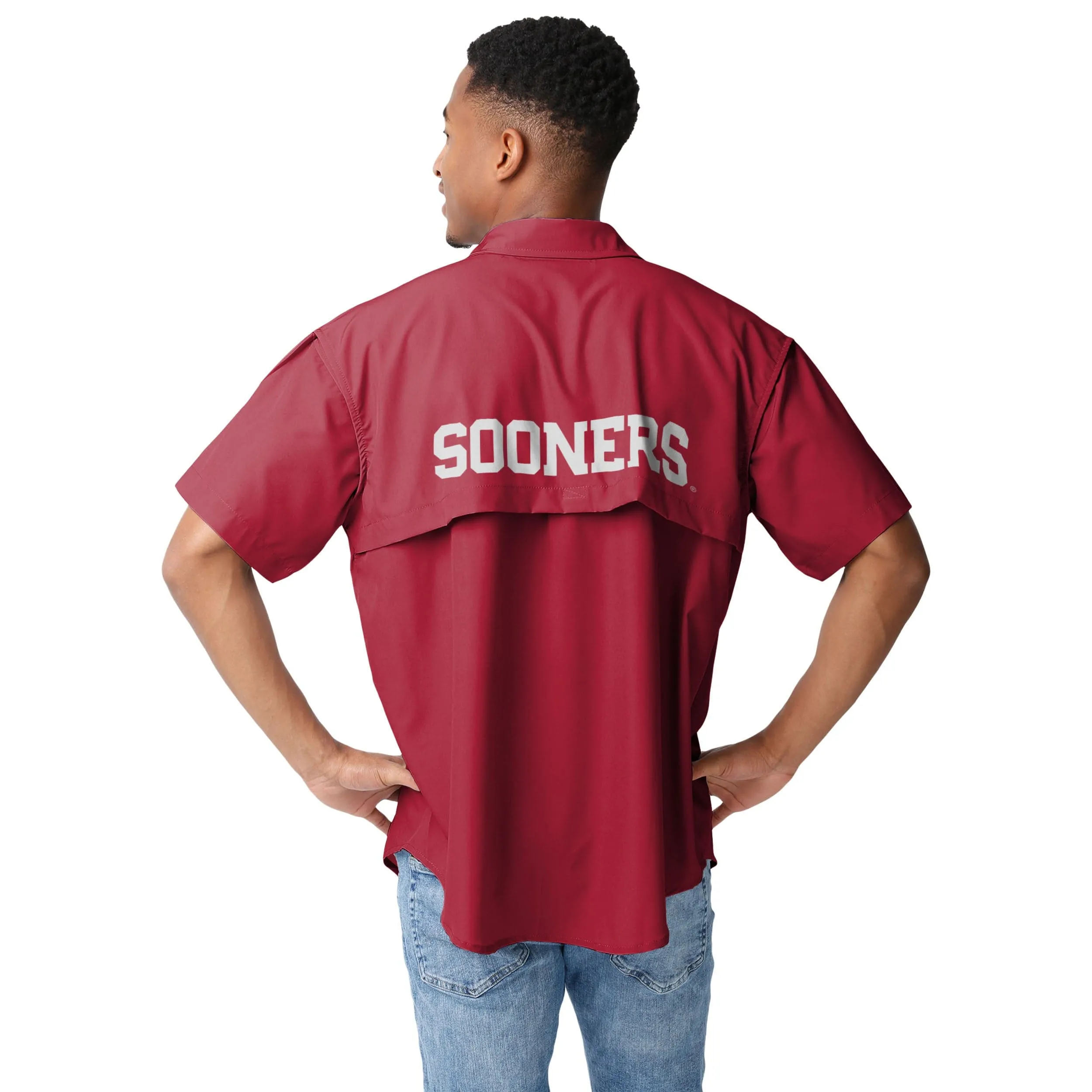 Oklahoma Sooners NCAA Mens Gone Fishing Shirt