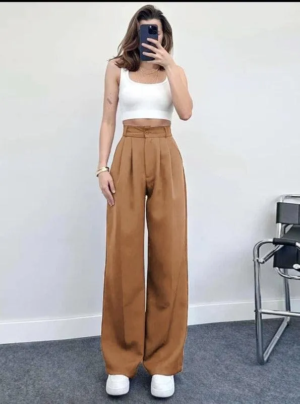 PALAZZO PANTS CAMEL