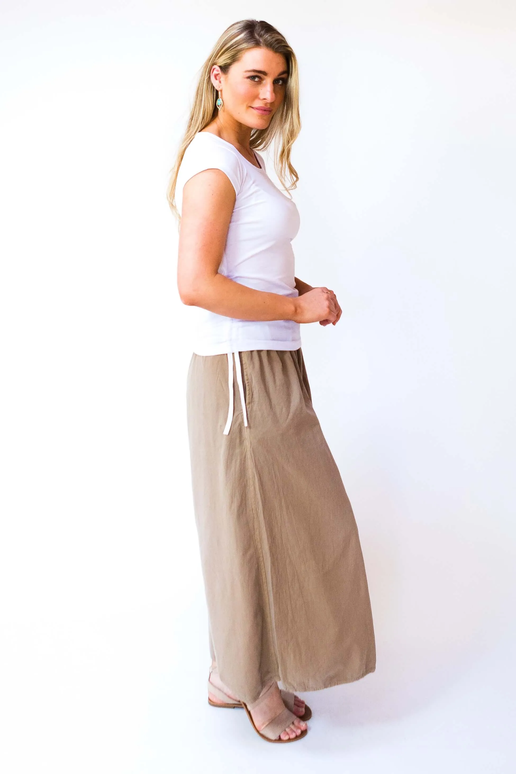 Palazzo Pants - Sand