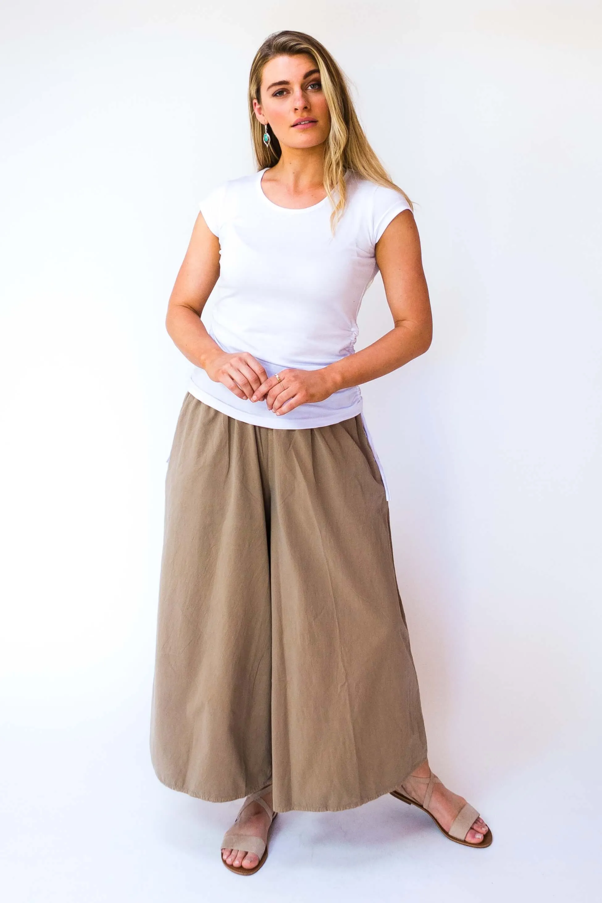 Palazzo Pants - Sand