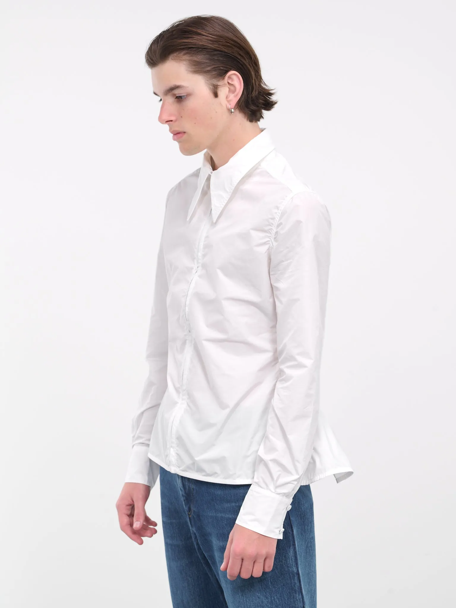 Peplum Overshirt (JA02-WHITE)