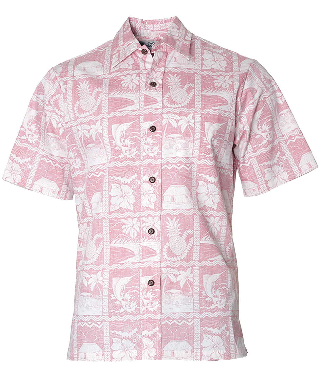 Pineapple Shack Button Up Hawaiian Shirt