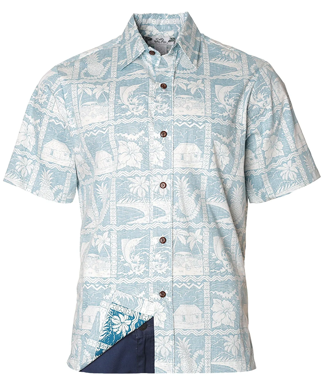 Pineapple Shack Button Up Hawaiian Shirt