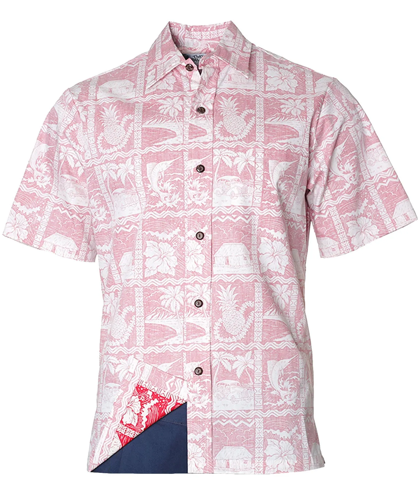 Pineapple Shack Button Up Hawaiian Shirt