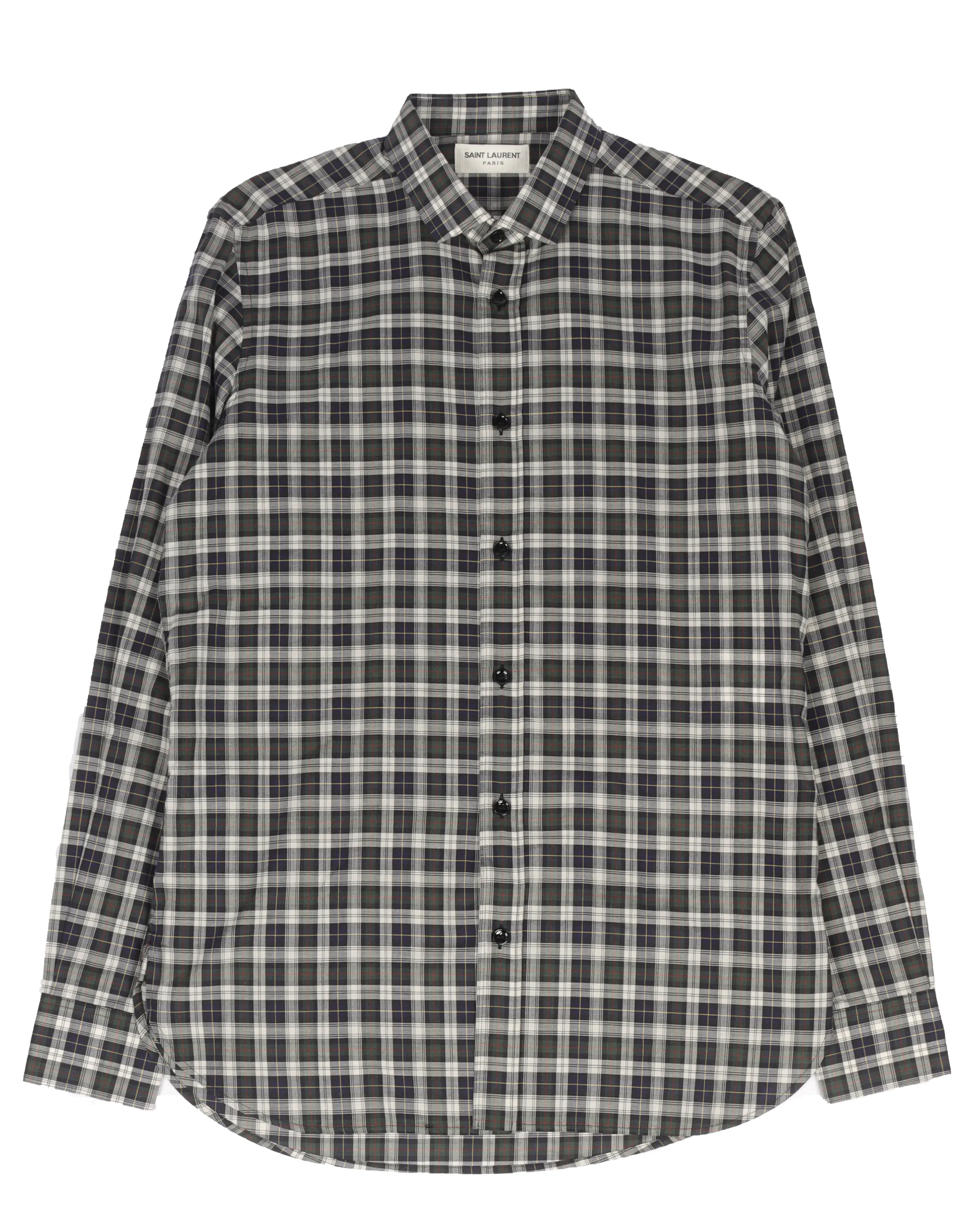 Plaid Button-Up Shirt