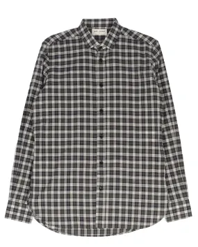 Plaid Button-Up Shirt