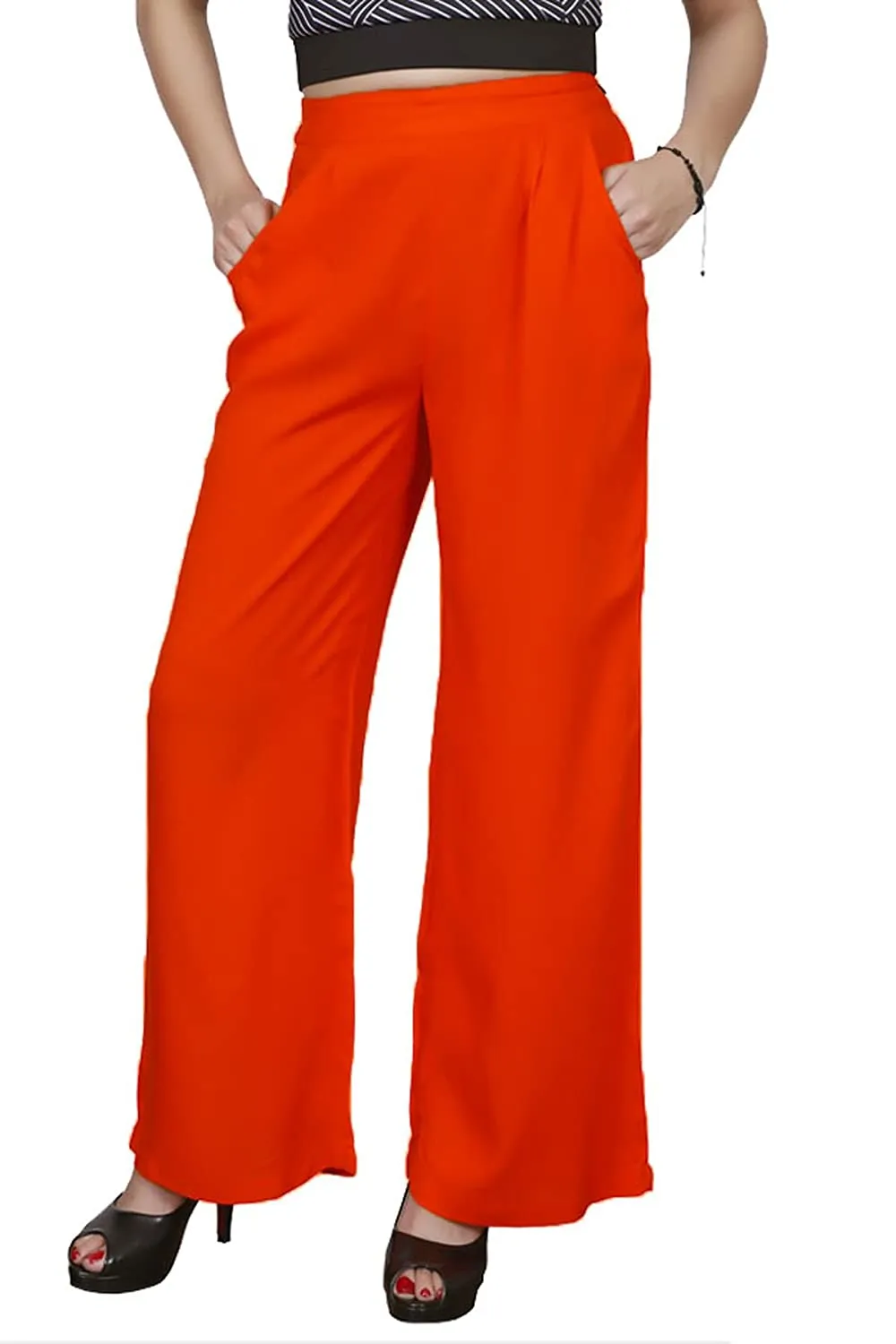 Plain Crepe Palazzo Pant