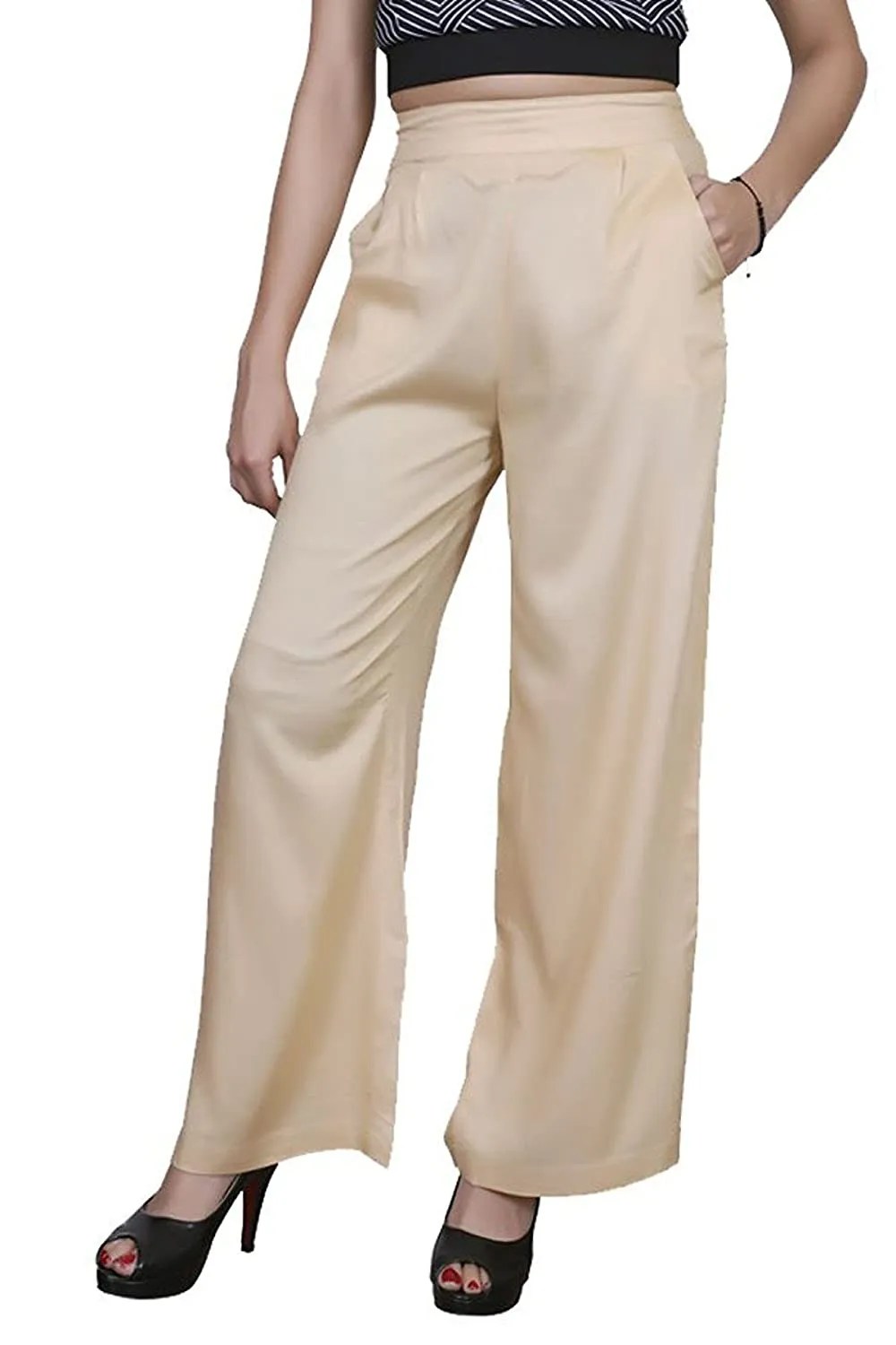 Plain Crepe Palazzo Pant