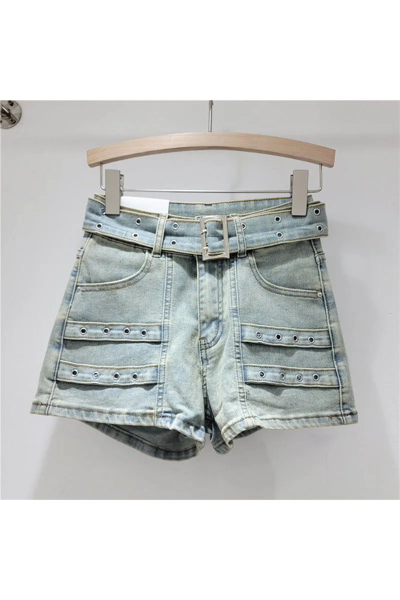 PM0521 Stretch Denim Shorts