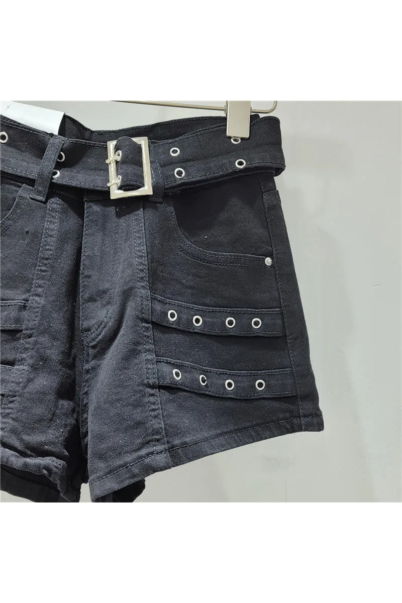 PM0521 Stretch Denim Shorts