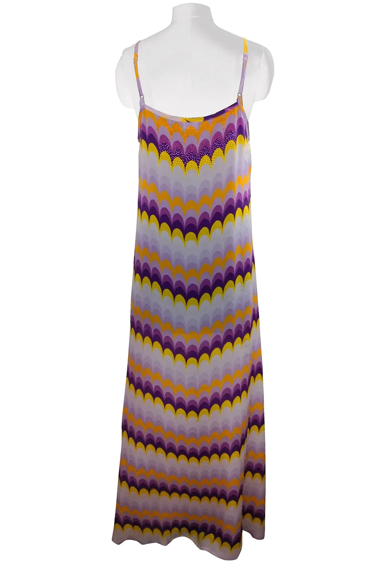 Purple Strappy Flowy Maxi Dress