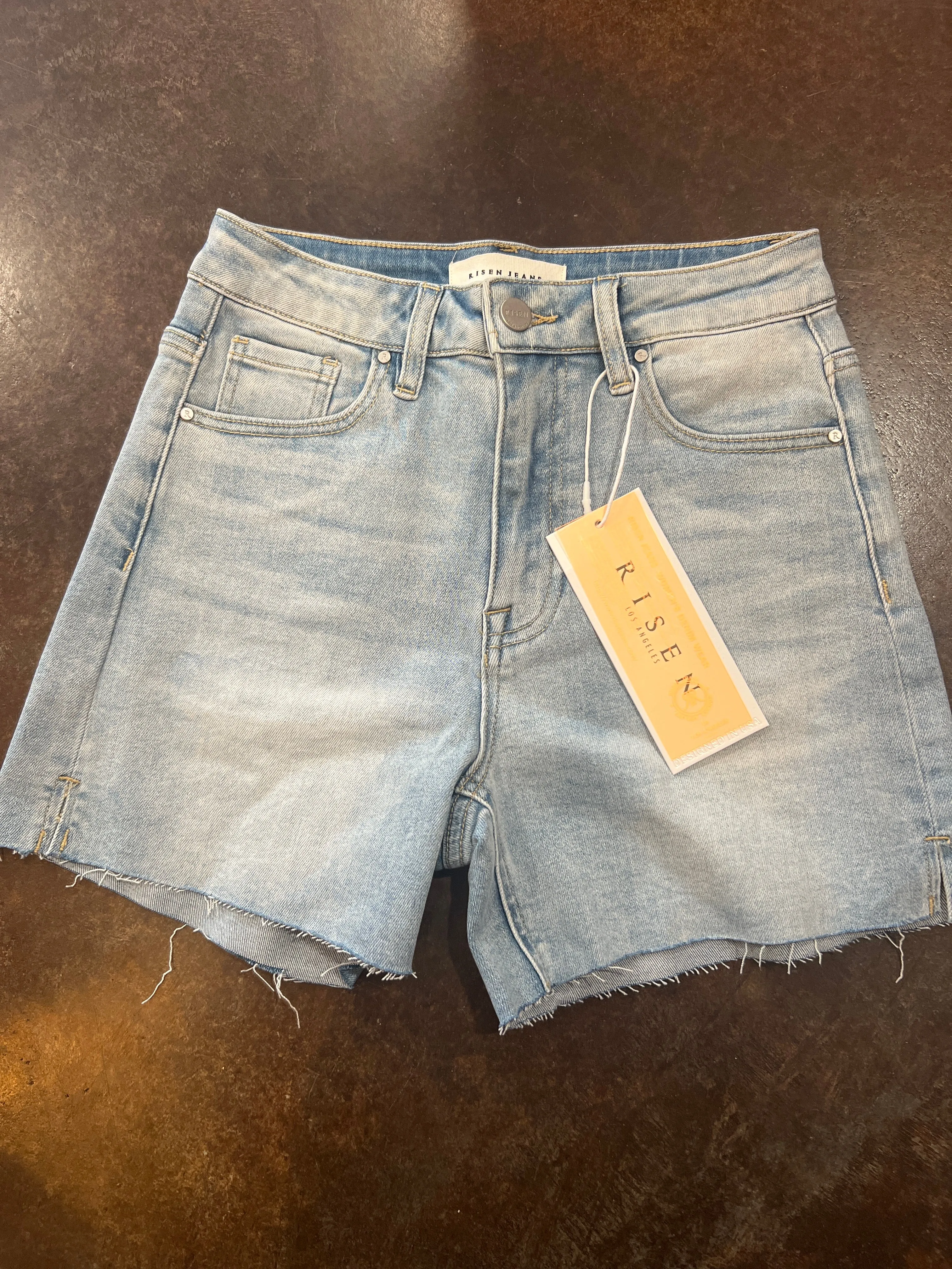 RISEN HR Light SideSlit Denim Short