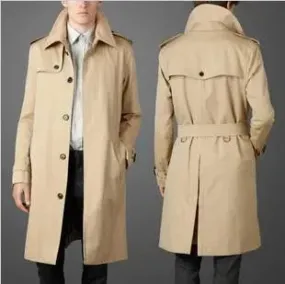 Runway Trench Coat For Men