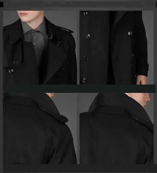 Runway Trench Coat For Men