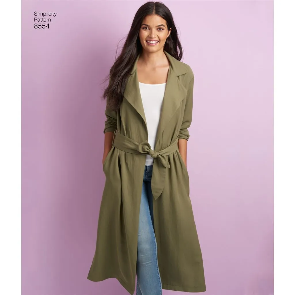 Simplicity Pattern 8554 Women’s  /  Petite Women’s  Coats and Jackets