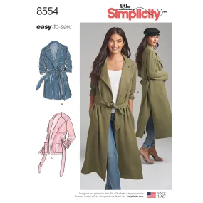 Simplicity Pattern 8554 Women’s / Petite Women’s  Coats and Jackets